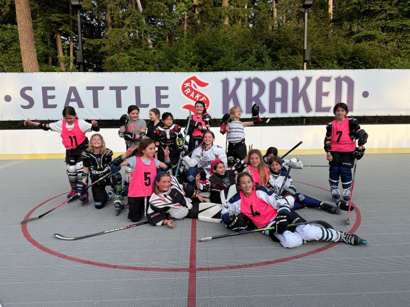 photo of girls team after game
